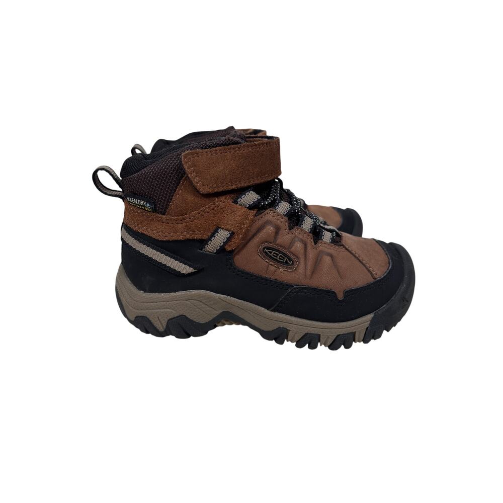 KEEN Targhee IV Mid Boots Boys 10 Kid Brown High Traction Keen.Dry Waterproof WP
